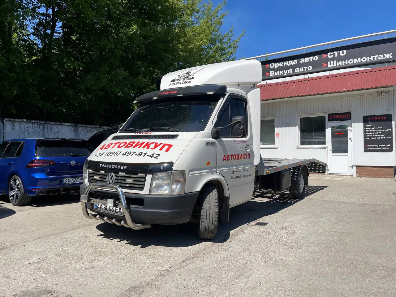 Volkswagen LT эвакуатор из парка аренды KTRANS